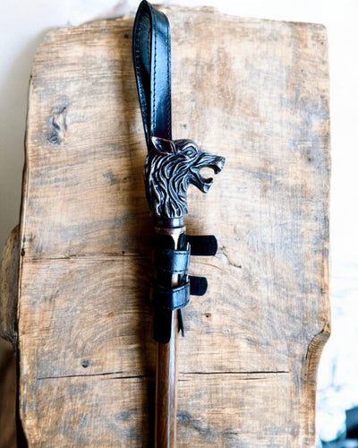 "Fekete Párduc Bot Tok Gravírozási Lehetőséggel - Kézzel Készített Természetes Bőrből"