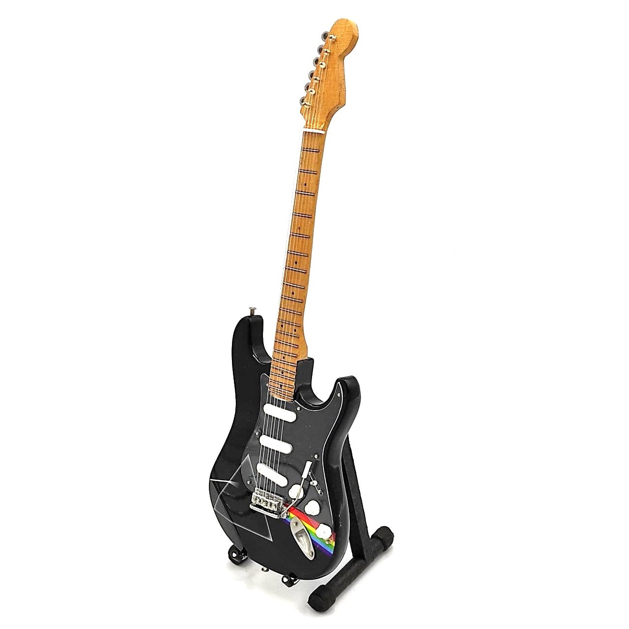 Pink Floyd mahagónifából készült, kézzel készített minigitár, 27,5 cm, személyre szabható gravírozási lehetőség, ideális ajándék zenerajongóknak