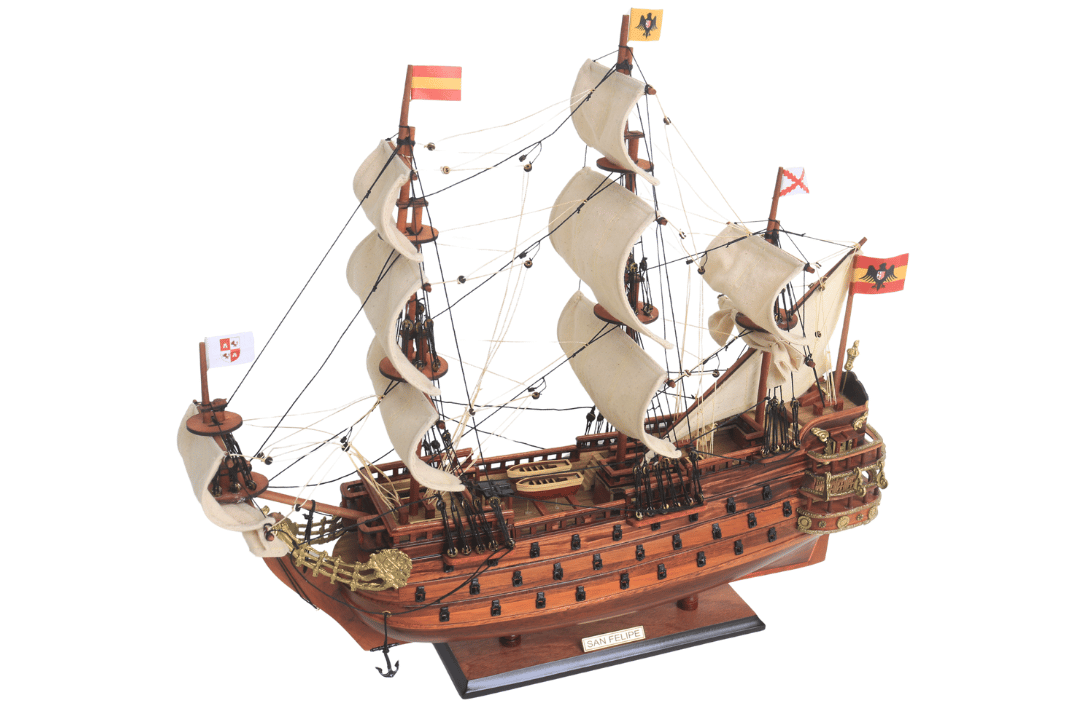 Exkluzív San Felipe vitorláshajó-modell - SF4, személyre szabható gravírozással