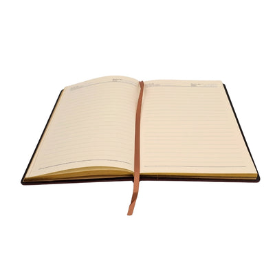 Elegancki Notes A5 z Drewnianą Okładką i Personalizowanym Grawerem – Luksusowy Pamiętnik na Prezent z Złotymi Brzegami i Wysokiej Jakości Papierem w Kolorze Brązowym