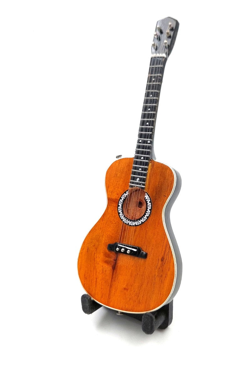 15cm-es klasszikus minigitár Paco de Lucia stílusában, személyre szabható gravírozási lehetőséggel