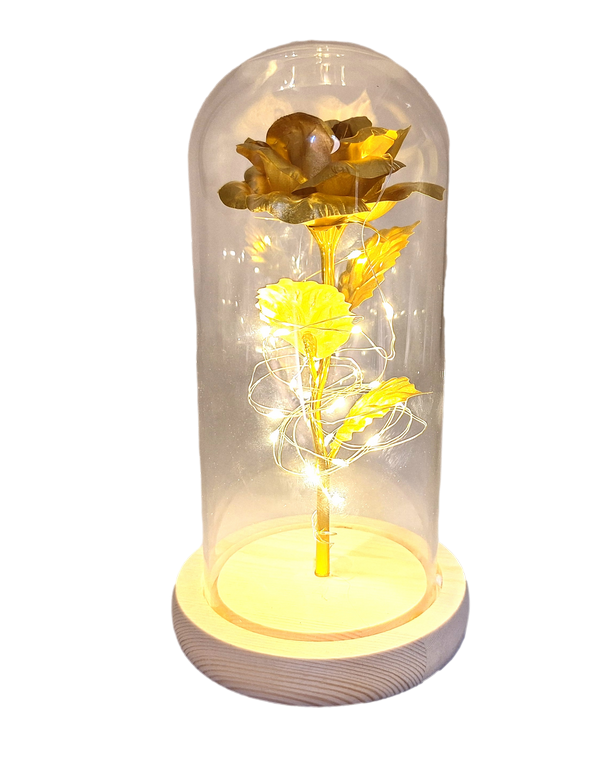 LED Rózsa éjjeli lámpa gravírozással személyre szabható kivitelben, romantikus ajándék, magasság 21,5 cm, finom fény, ideális hálószobai dekoráció