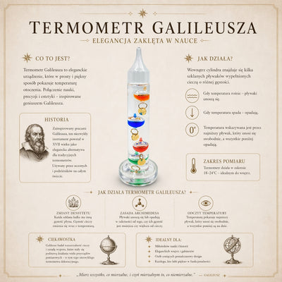 Galilei-hőmérő személyre szabott gravírozással – elegáns belső dekoráció üveg színben