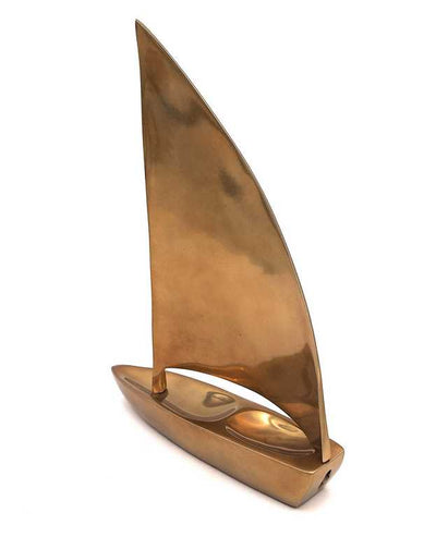Elegáns alumínium vitorláshajó 47x38 cm, személyre szabható gravírozással