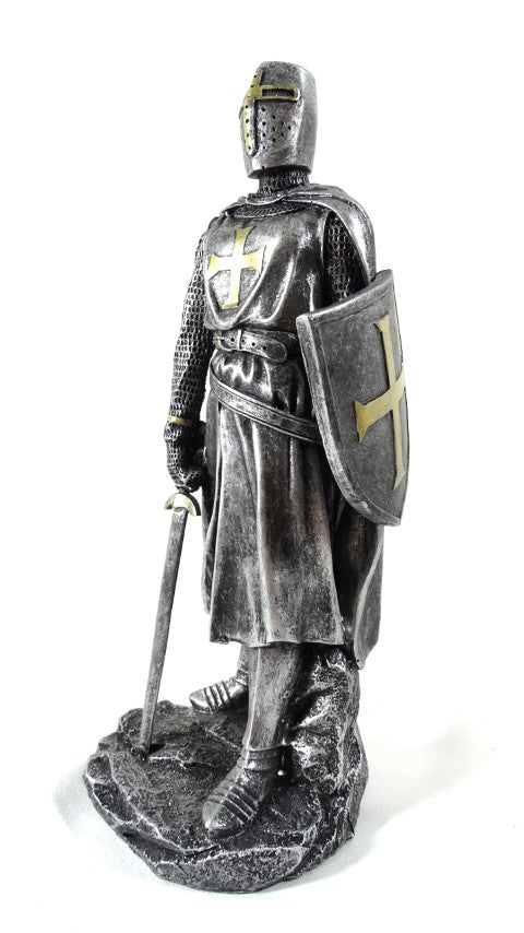 Keresztes lovag figura 30cm gravírozással