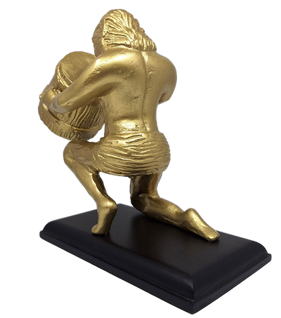 Arany dekoratív Vízöntő figura AQU2, személyre szabható gravírozással, ideális ajándék bármilyen alkalomra, magasság 18 cm, elegáns alumínium kivitel