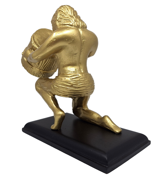 Arany dekoratív Vízöntő figura AQU2, személyre szabható gravírozással, ideális ajándék bármilyen alkalomra, magasság 18 cm, elegáns alumínium kivitel