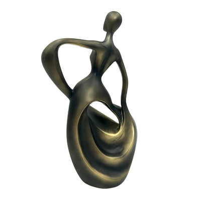 Antik arany táncosnő figura 24cm, személyre szabott gravírozási lehetőséggel