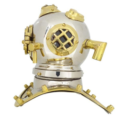 US Navy Mark IV sárgaréz búvársisak, gravírozással személyre szabható – ideális ajándék bármilyen alkalomra, magasság 20 cm, DIVER - DH93 tengerészeti replika