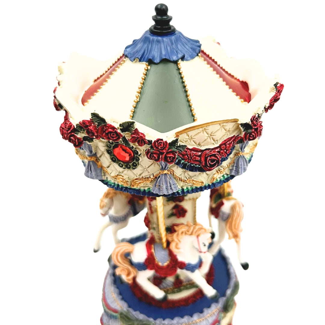Körhinta zenélő doboz, 18cm, gravírozással