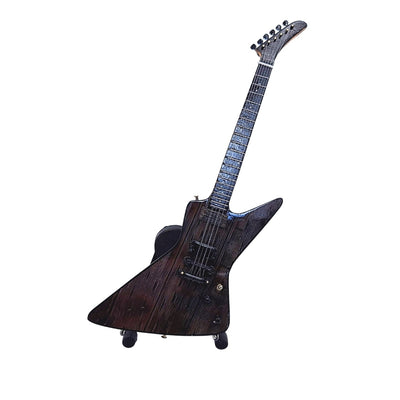Mini Gitara Metallica James Hetfield MGT-8860 z Grawerem - Mahoniowa Dekoracja 27,5 cm na Prezent dla Fanów Rocka i Kolekcjonerów