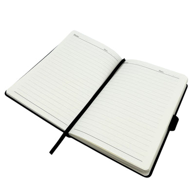 Elegancki Granatowy Skórzany Notes A5 z Długopisem i Personalizowanym Grawerem w Pudełku Prezentowym