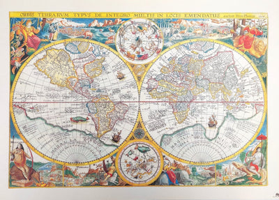 Mapa Świata Orbis Terrarum 1594