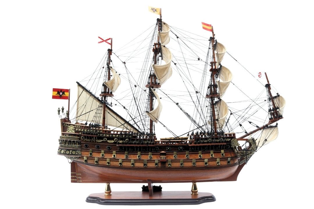 Model Żaglowca Statku San Felipe 80cm, możliwość personalizacji grawerem