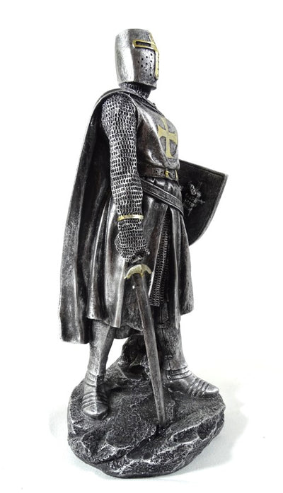 Keresztes lovag figura 30cm gravírozással