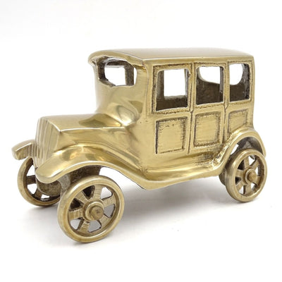 Retro BMW Dixi fém autómodell antik sárgaréz színben, személyre szabható gravírozási lehetőséggel
