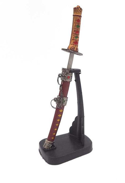 Katana - SW-199 papírvágó kés, személyre szabható gravírozással, ideális ajándék, magassága 18 cm, dekoratív hüvellyel együtt