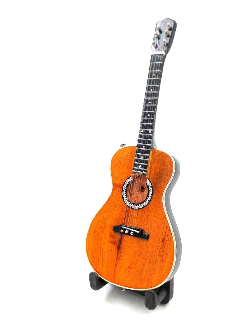 15cm-es klasszikus minigitár Paco de Lucia stílusában, személyre szabható gravírozási lehetőséggel