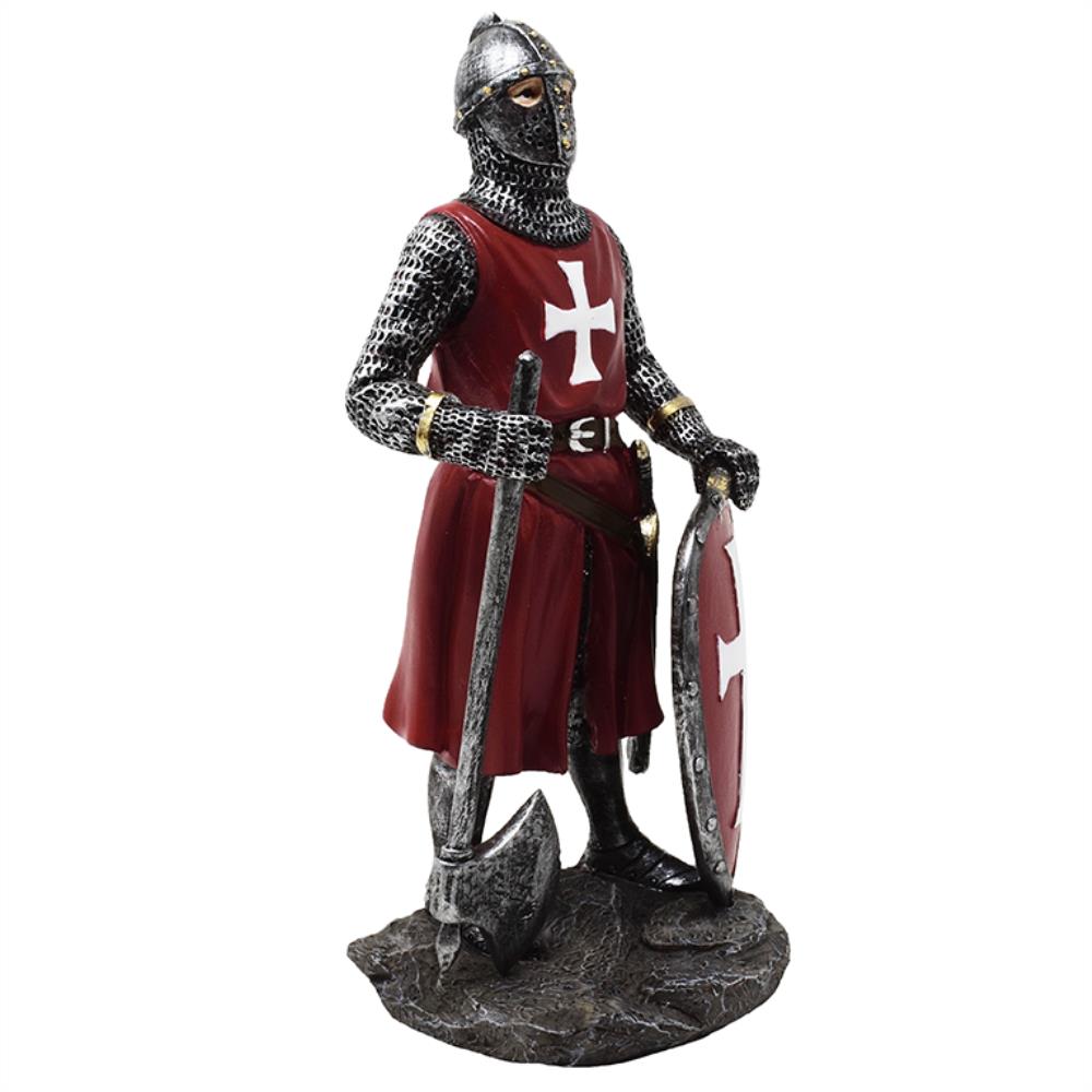 Keresztes lovag figura 18,5 cm, polirezinből, gravírozással személyre szabható