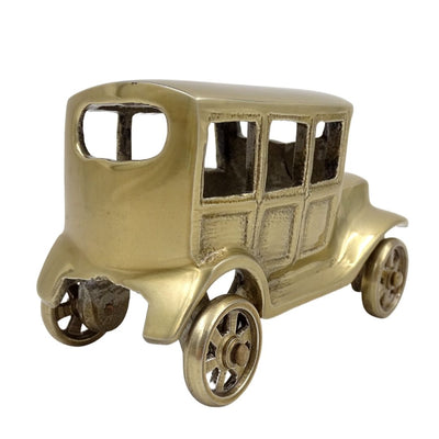 Retro BMW Dixi fém autómodell antik sárgaréz színben, személyre szabható gravírozási lehetőséggel