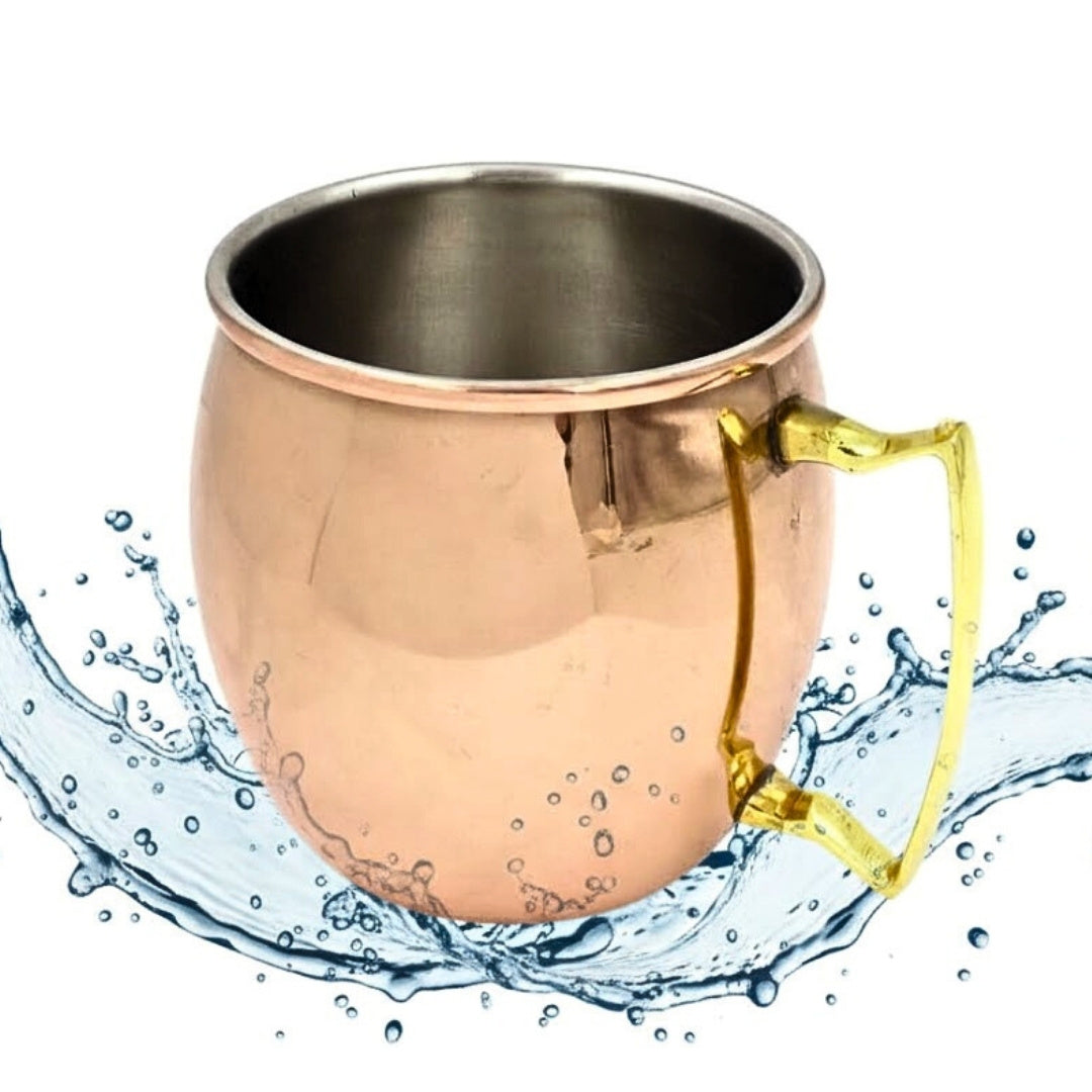 Rézszínű bögre 304-es rozsdamentes acélból, 500ml, személyre szabható gravírozási lehetőséggel - ideális ajándék - magasság 13,5 cm, rézszínű, MM7012 modell