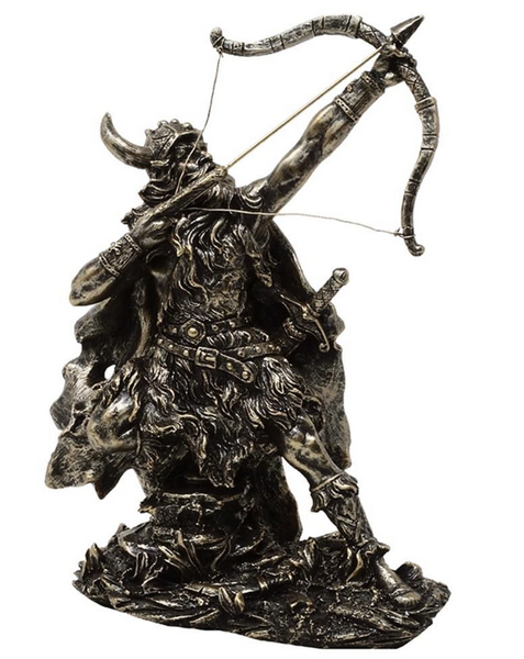 MC-23142 viking dekorációs szobrocska személyre szabható gravírozással, magassága 19,5 cm, polirezin, ideális ajándék