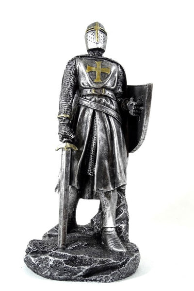 Keresztes lovag figura 30cm gravírozással