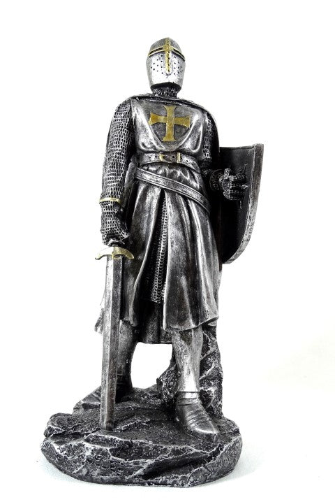 Keresztes lovag figura 30cm gravírozással