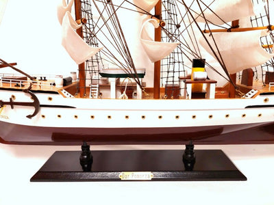 Dar Pomorza vitorláshajó-modell, 80cm, gravírozással személyre szabható