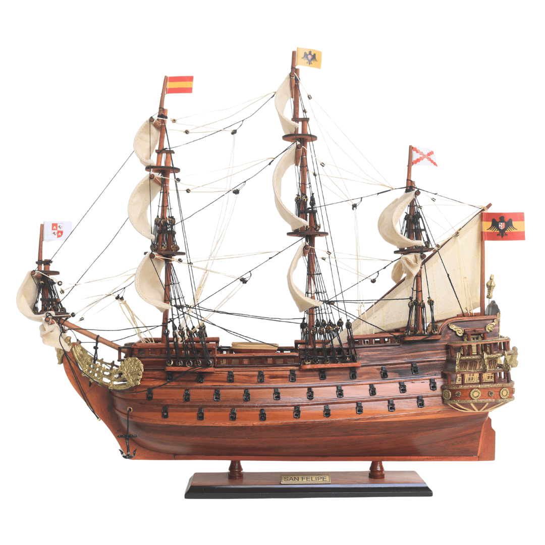 Exkluzív San Felipe vitorláshajó-modell - SF4, személyre szabható gravírozással