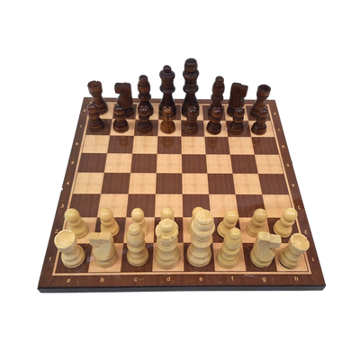 Klasszikus fa sakk 27 x 27 cm személyre szabott gravírozással