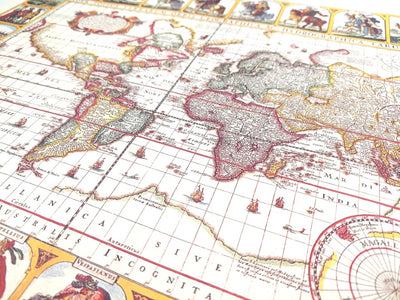 Mapa Świata Piscator 1652 z możliwością personalizacji grawerem