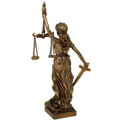 Themisz, az igazságosság istennője figura 20 cm, gravírozással történő személyre szabási lehetőséggel