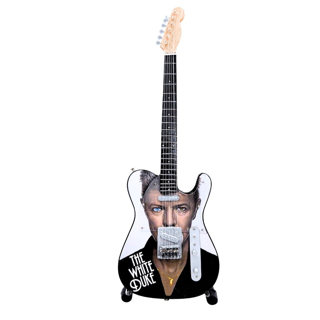 David Bowie MGT-8976 gyűjtői mini gitár gravírozással