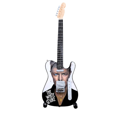 David Bowie MGT-8976 gyűjtői mini gitár gravírozással
