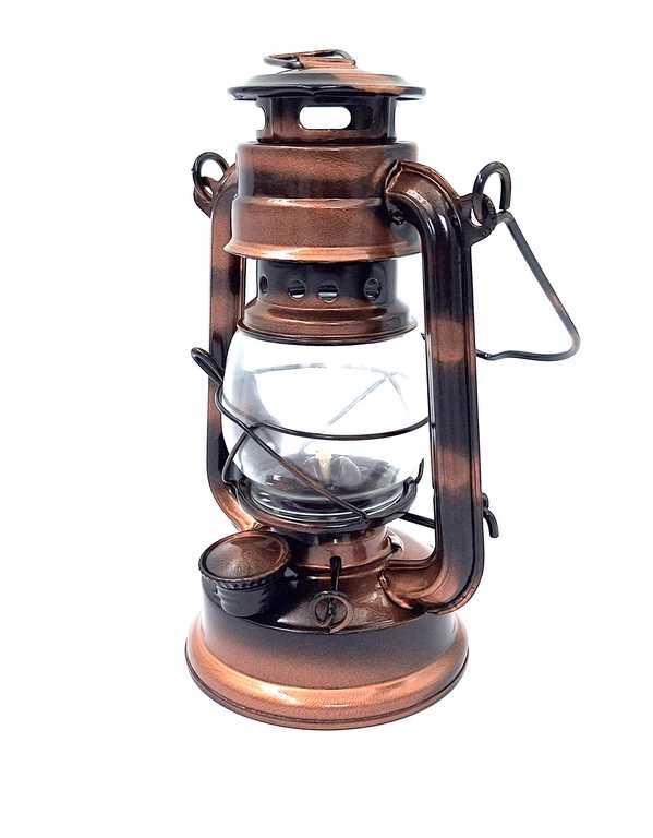 Stílusos retro hajózási petróleumlámpa DT245F gravírozással személyre szabható kivitelben, ideális ajándék, üvegből és lemezből készült, magasság 19 cm, tengerészeti dizájn