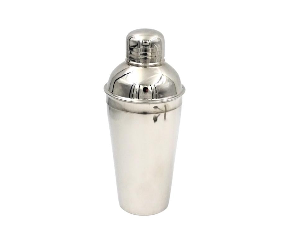 Steel 3 részes bártenderszett személyre szabható gravírozási lehetőséggel - shaker 750 ml, jigger 15/30 ml, strainer - elegáns ajándék a koktélok kedvelőinek, rozsdamentes acél, ezüst szín