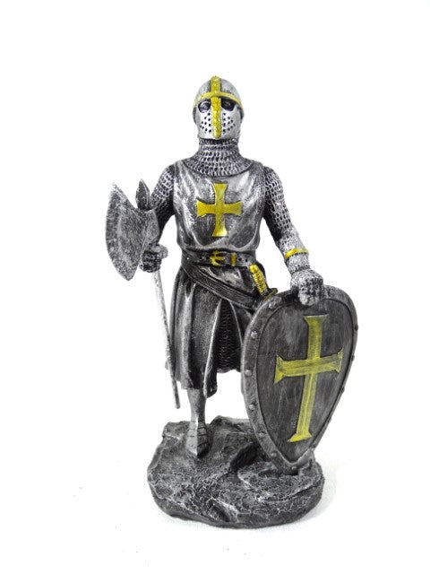 Lovag-keresztes figura 18cm, gravírozással személyre szabható
