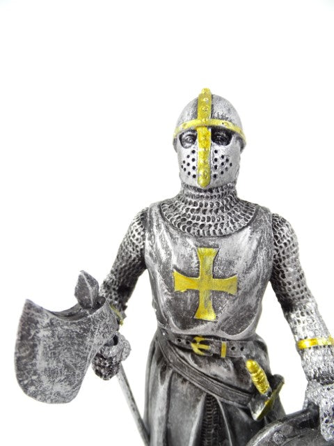 Figurka rycerza - krzyżowca 18cm z możliwością personalizacji grawerem