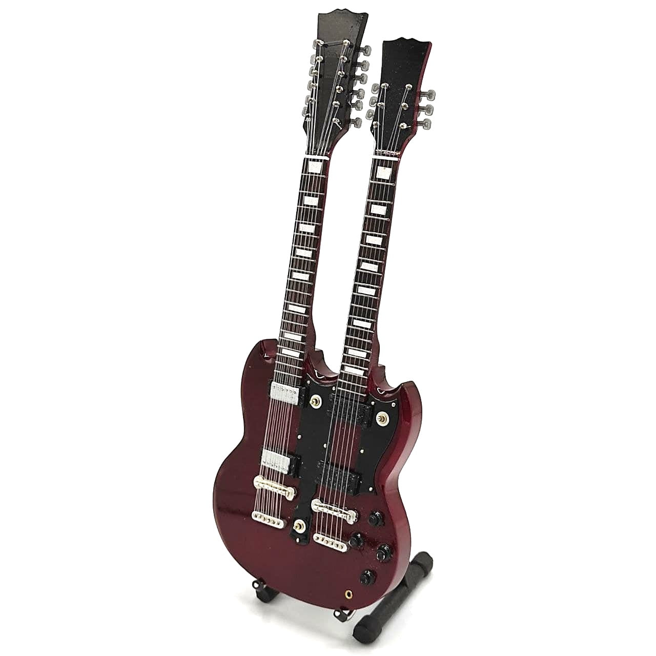 Mini gitár Led Zeppelin - Jimmy Page - Double Neck stílusban MGT-2059