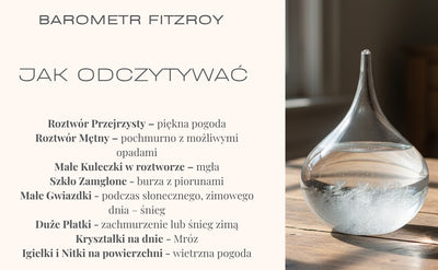 Fitzroy-viharbarométer – csepp alakú Storm Glass gravírozással történő személyre szabási lehetőséggel – elegáns csepp alakú ajándék, magasság 11 cm, üvegedény egyedi, időjárás-változásokra reagáló kristályokkal