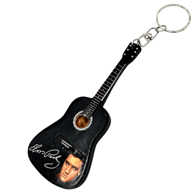 Elvis Presley Tribute gitár kulcstartó gravírozással