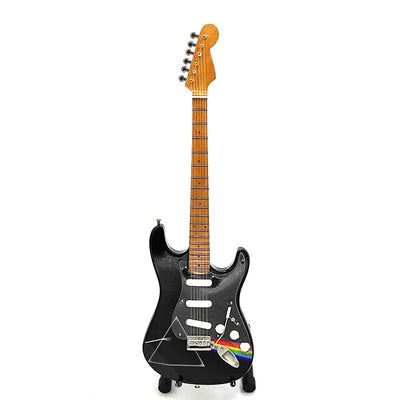 Pink Floyd mahagónifából készült, kézzel készített minigitár, 27,5 cm, személyre szabható gravírozási lehetőség, ideális ajándék zenerajongóknak