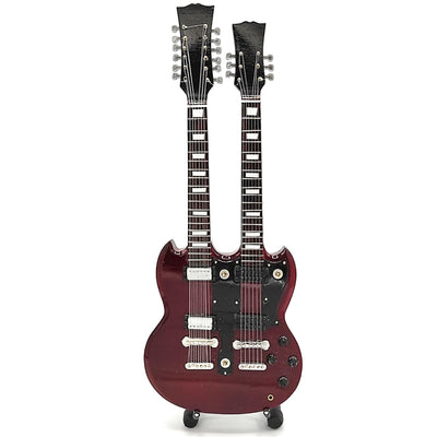 Mini gitár Led Zeppelin - Jimmy Page - Double Neck stílusban MGT-2059