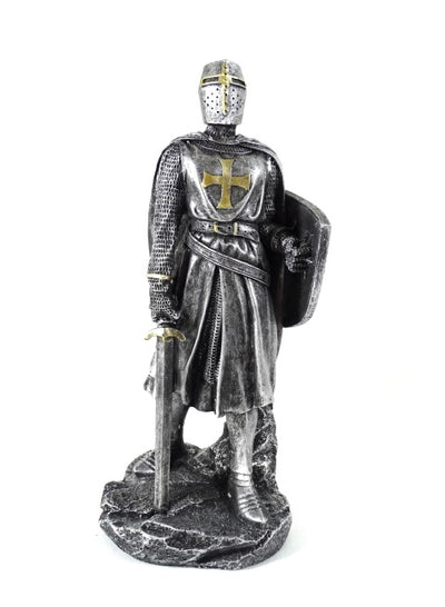 Keresztes lovag figura 30cm gravírozással