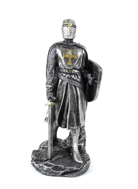Keresztes lovag figura 30cm gravírozással