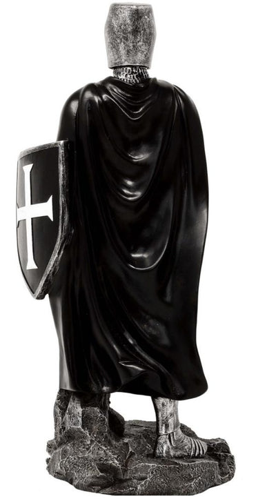 Rycerz Krzyżowiec z Poliresinu MC-23078 - Figurka 30cm z Możliwością Personalizacji Grawerem