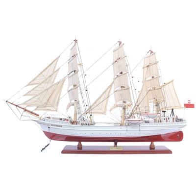 Exkluzív Dar Pomorza vitorláshajó-modell, 82 cm, személyre szabható gravírozással