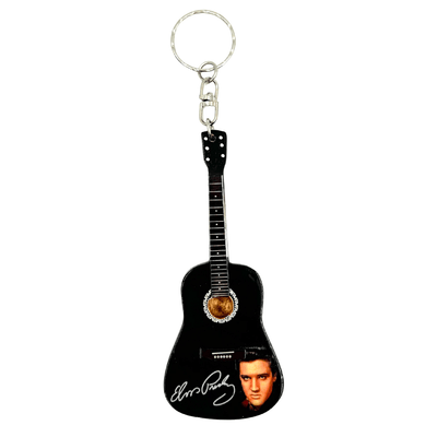 Elvis Presley Tribute gitár kulcstartó gravírozással