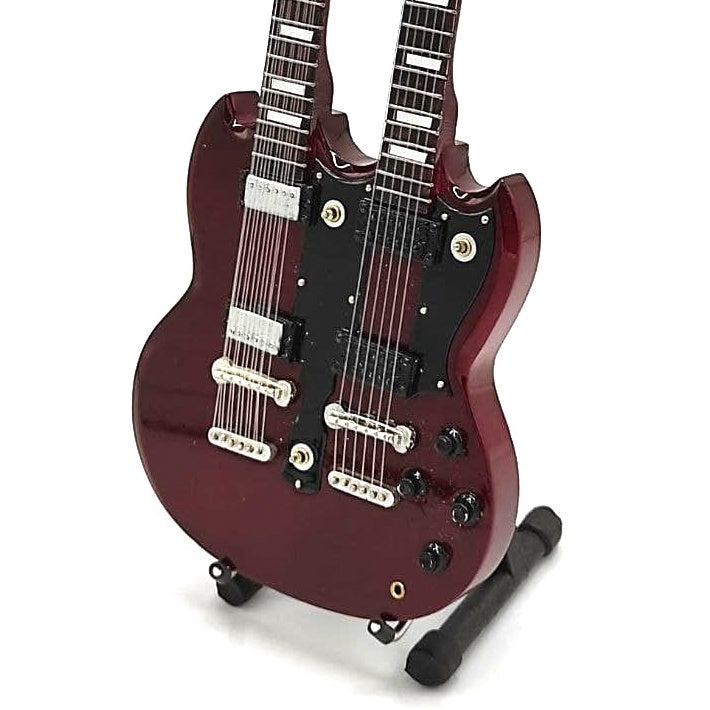 Mini gitár Led Zeppelin - Jimmy Page - Double Neck stílusban MGT-2059